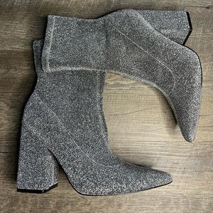 MARC FISHER LTD 9 sparkly pointed toe boots